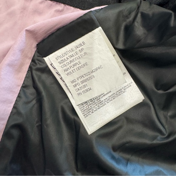 Canada Goose Davie Windbreaker Zip Up Rain Jacket in Ash Purple - Picture 8 of 11